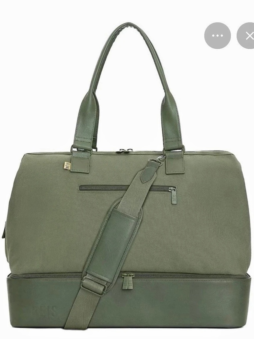 BÉIS The Weekender Travel Bag in Green Like New